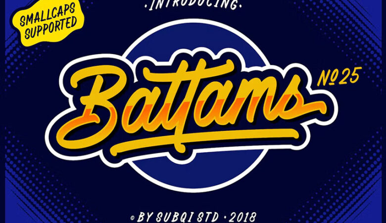 Battams No 25 Pro Font