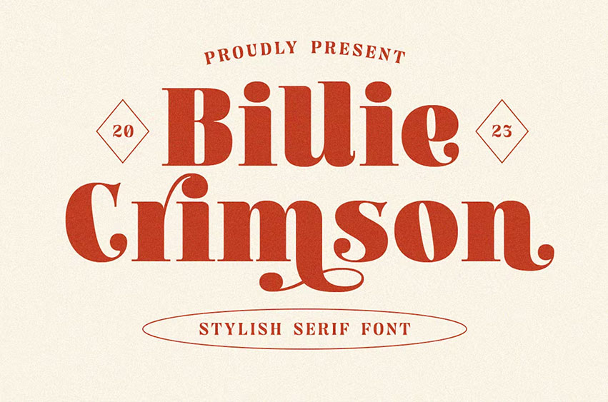 Billie Crimson Font