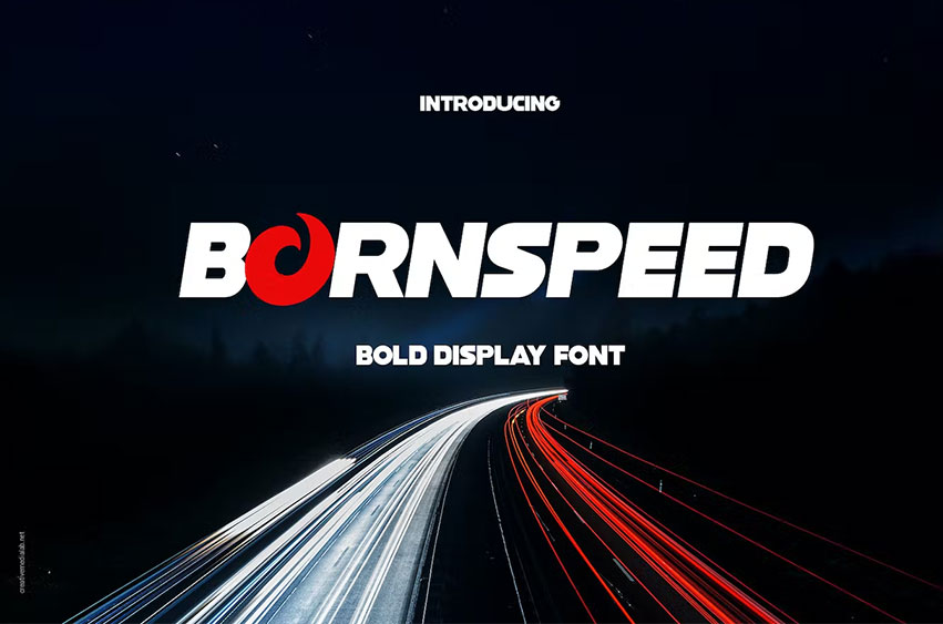 Bornspeed Font