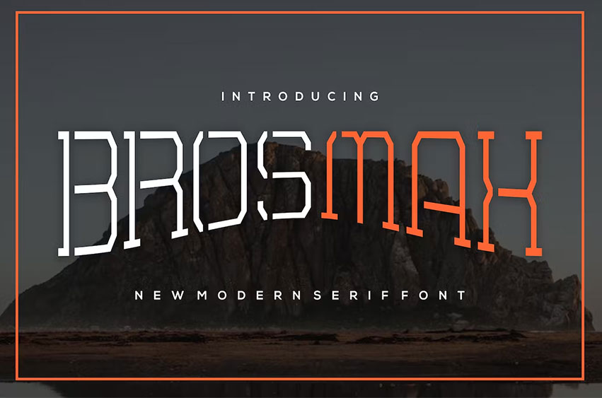 Brosmax Futuristic Font