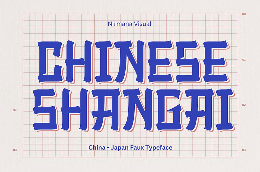 Chinese Shangai Font