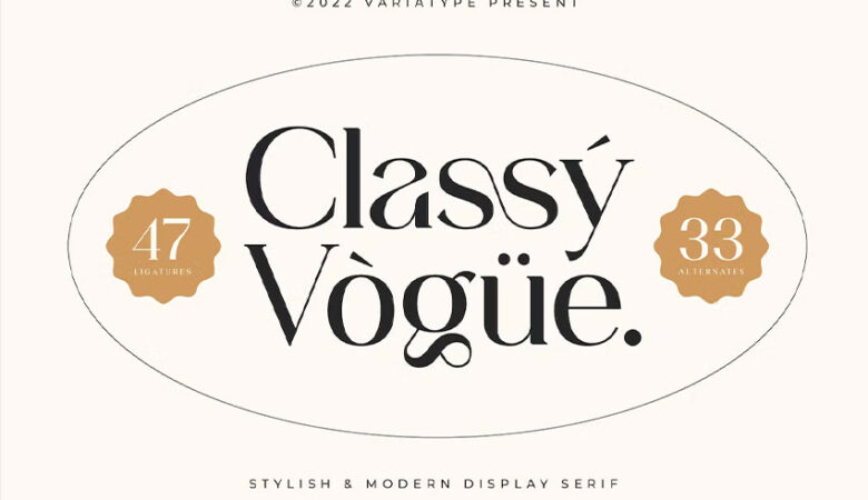 Classy Vogue Font