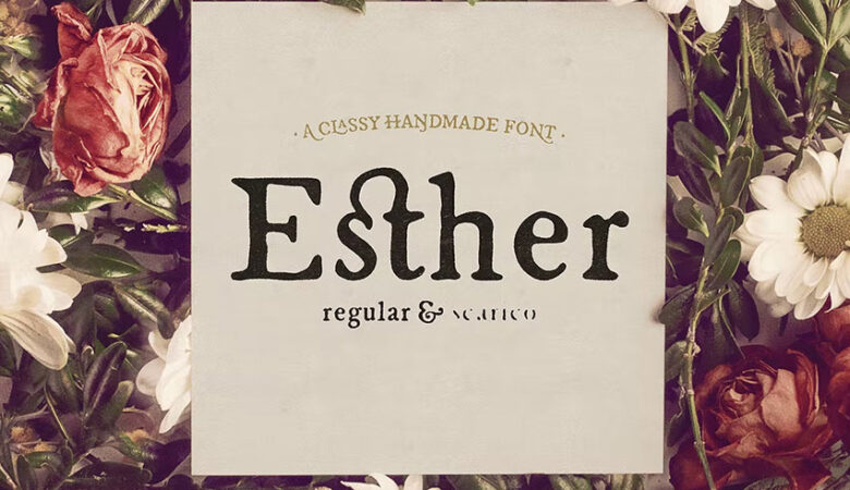 Esther Handmade Font
