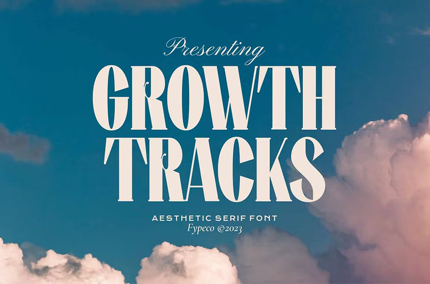 Growth Tracks Font