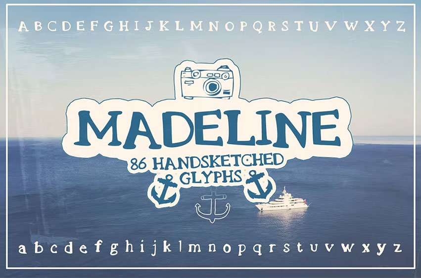 Madeline Handsketched Font