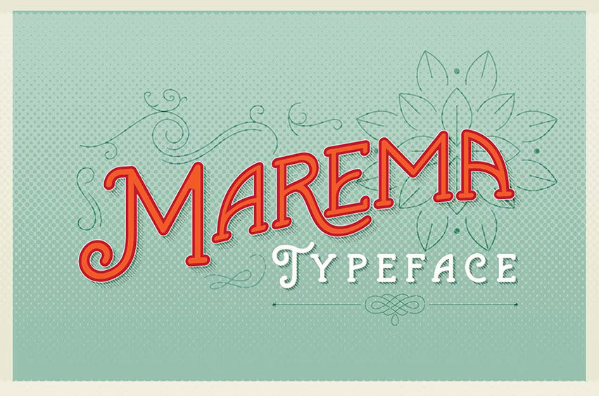Marema Typeface Font