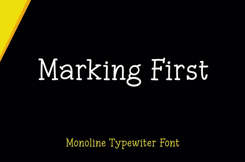 Marking First Font