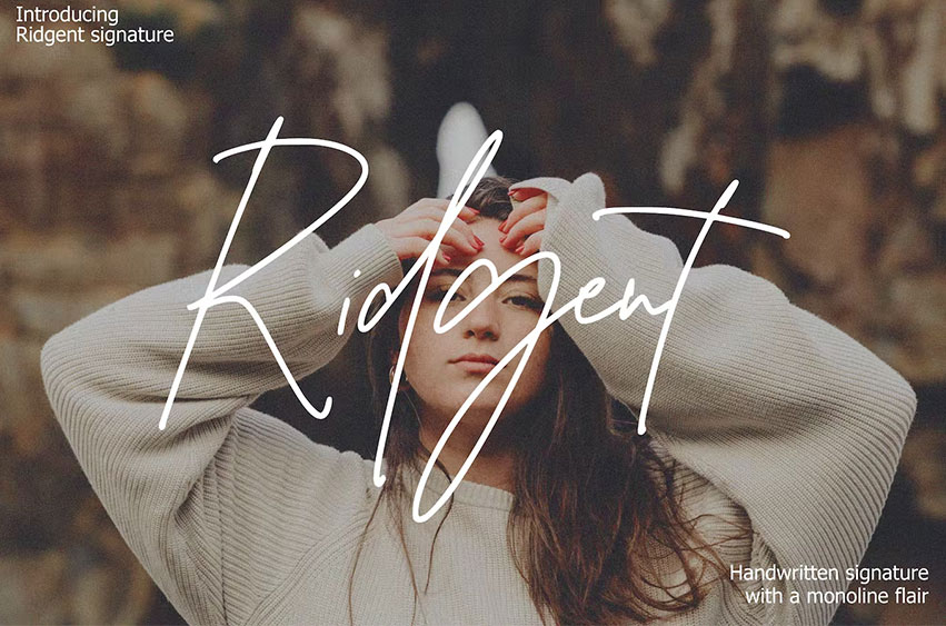 Ridgent Signature Font