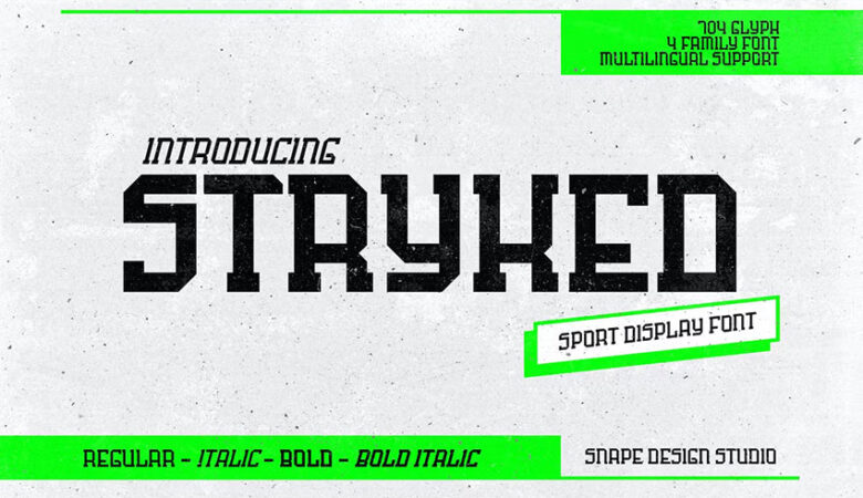 Stryked Sport Font