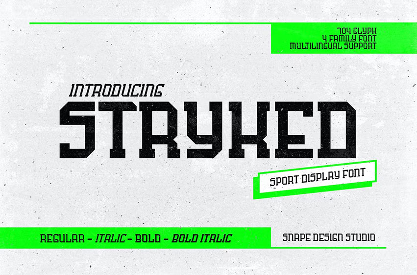 Stryked Sport Font