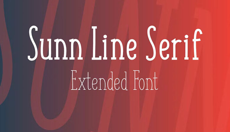 Sunn Line Extended Font