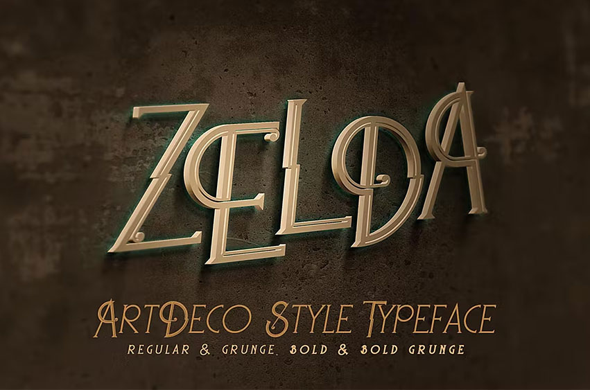 Zelda ArtDeco Font
