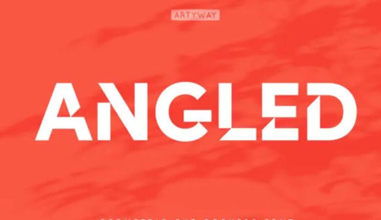 Angled Font