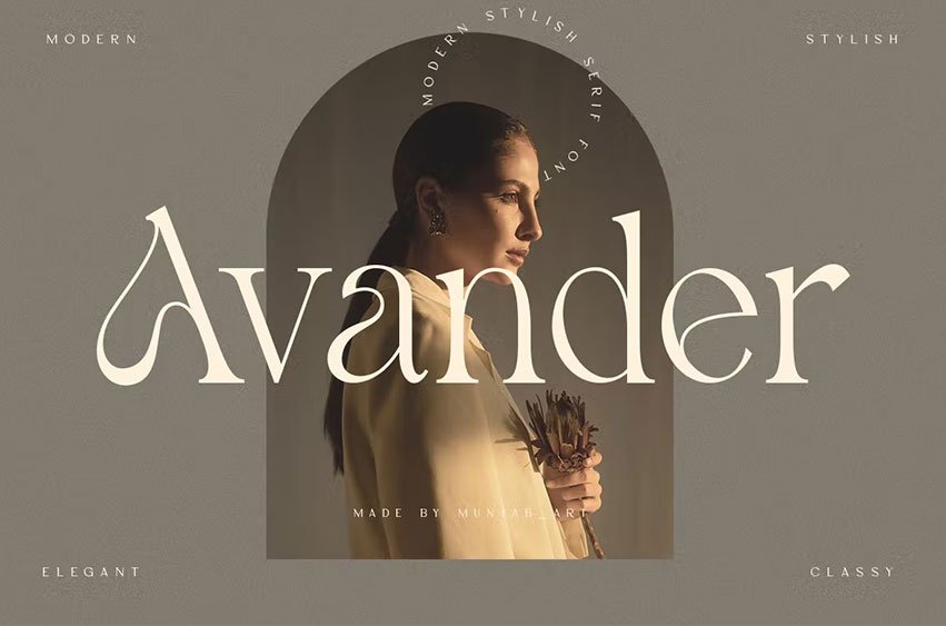 Avander Modern Stylish Font