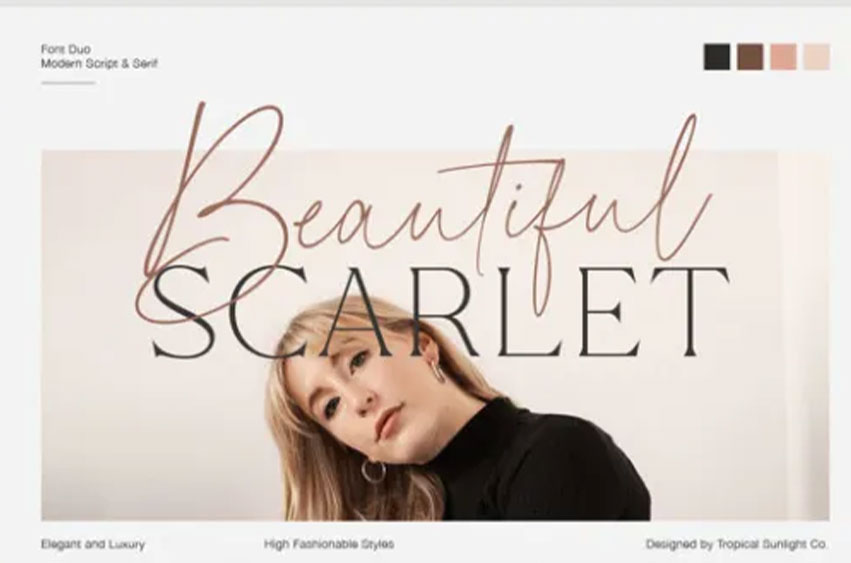 Beautiful Scarlet Font