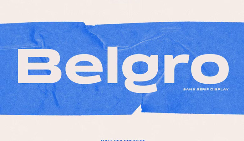 Belgro Display Font