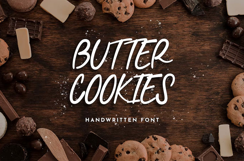 Butter Cookies Handwritten Font