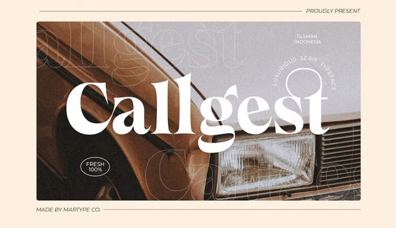 Callgest Display Font