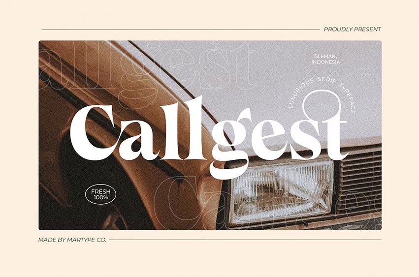 Callgest Display Font