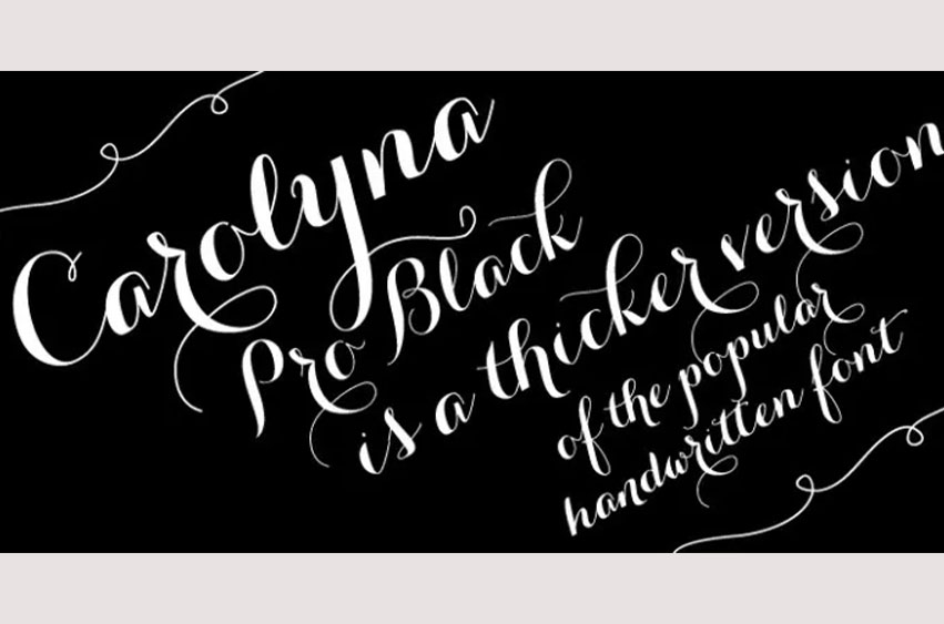 Carolyna Pro Black Font