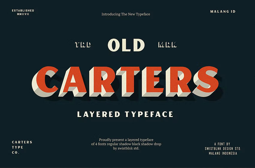 Carter Layered Font