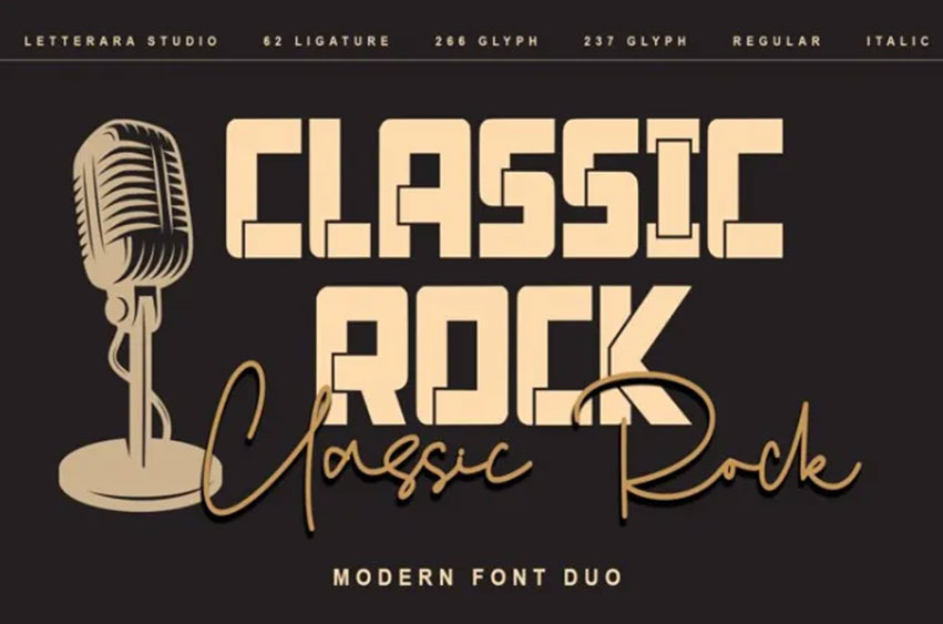 Classic Rock Font