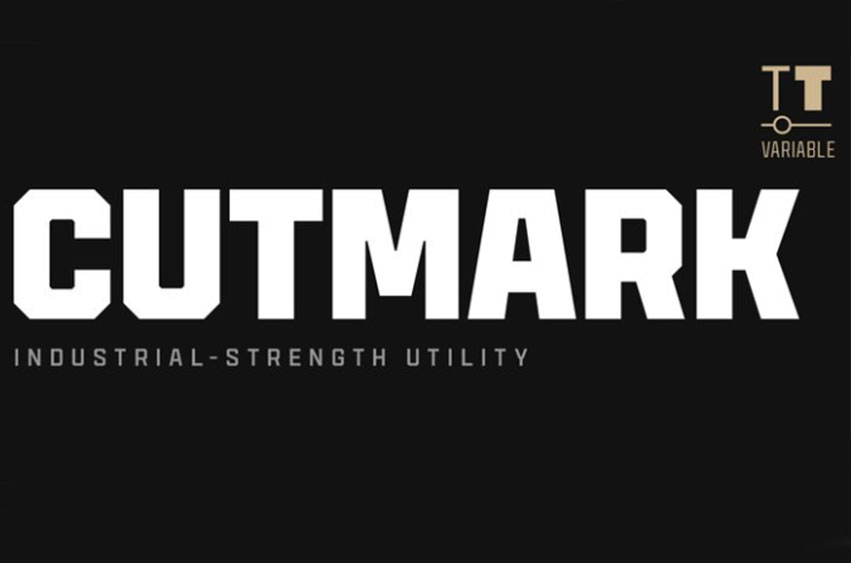 Cutmark Font