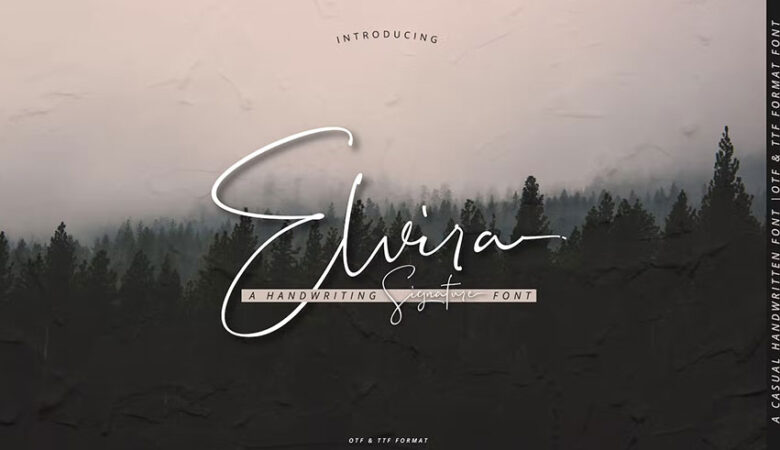 Elvira Signature Font