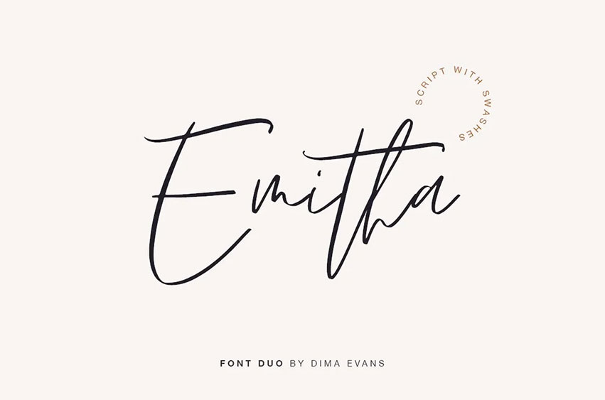 Emitha Script Font