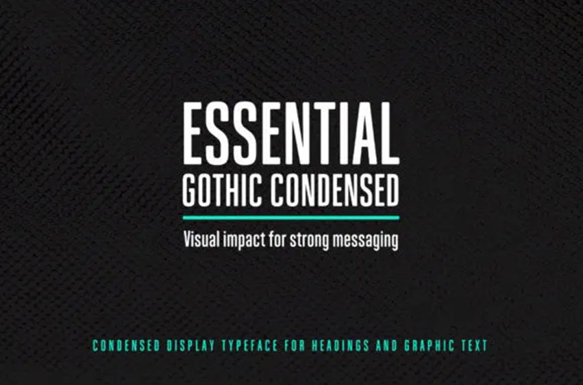 Essential Gothic Condensed Font