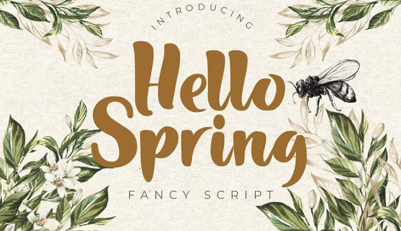 Hello Spring Fancy Font