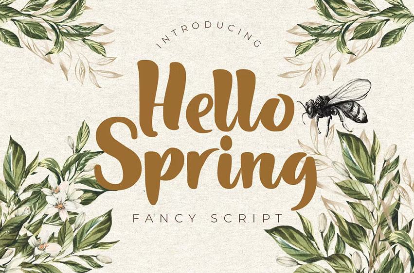 Hello Spring Fancy Font