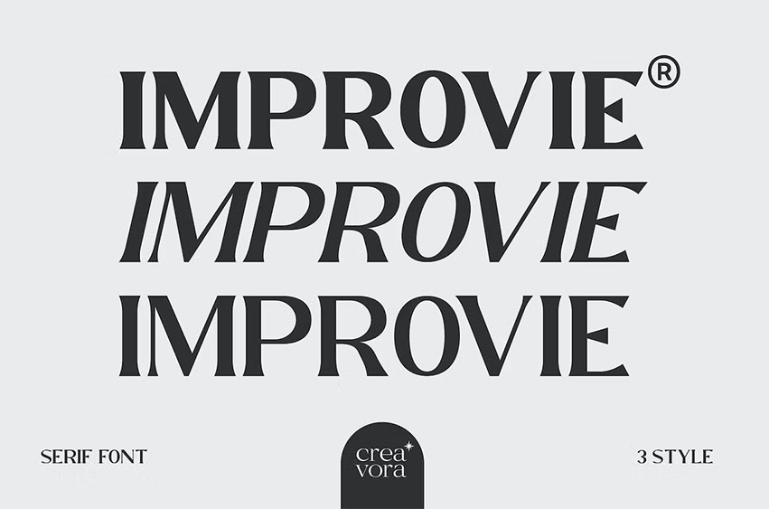 Improvie Bold Serif Font