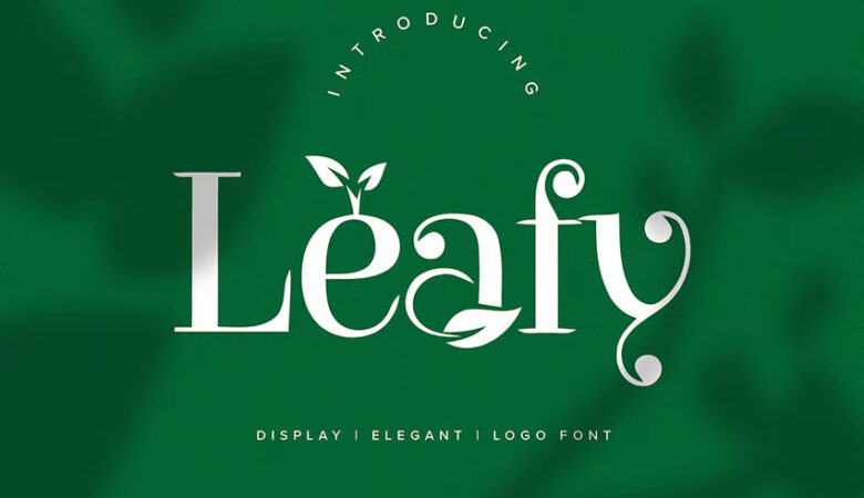 Leafy Logo Font