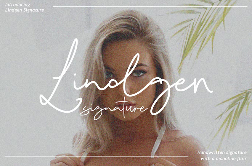 Lindgen Signature Font