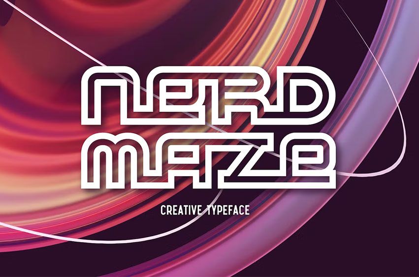 Nerd Maze Creative Font