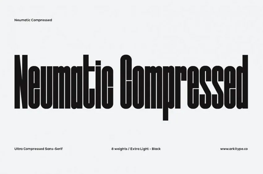 Neumatic Compressed Font