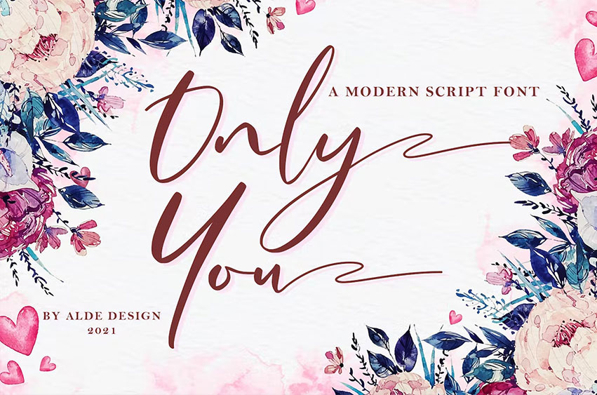 Only You Script Font