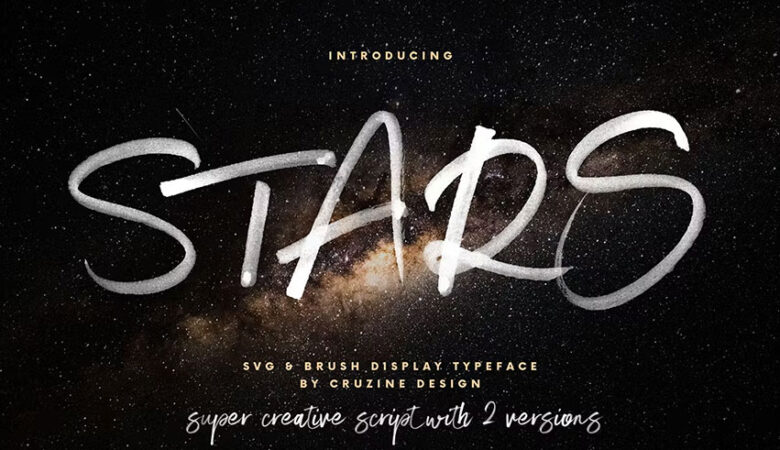 Stars Brush & SVG Font