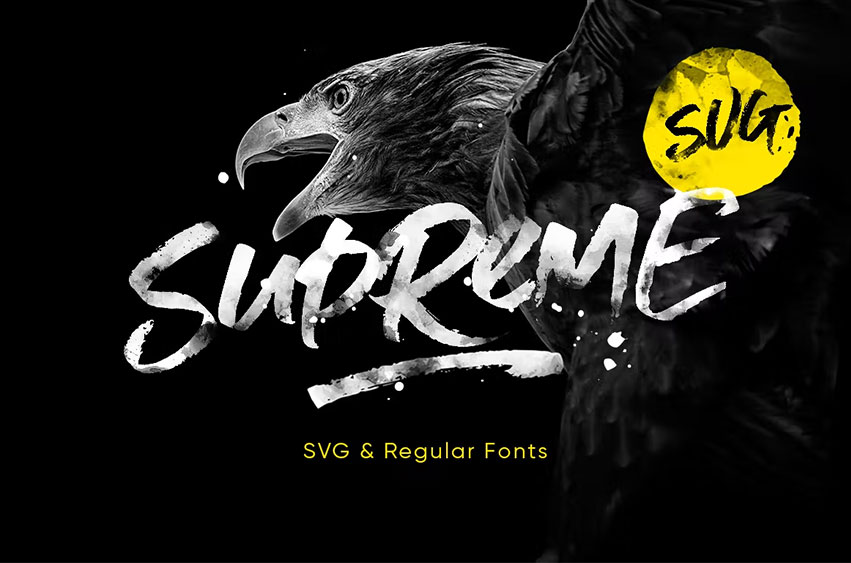 Supreme Script + SVG Font