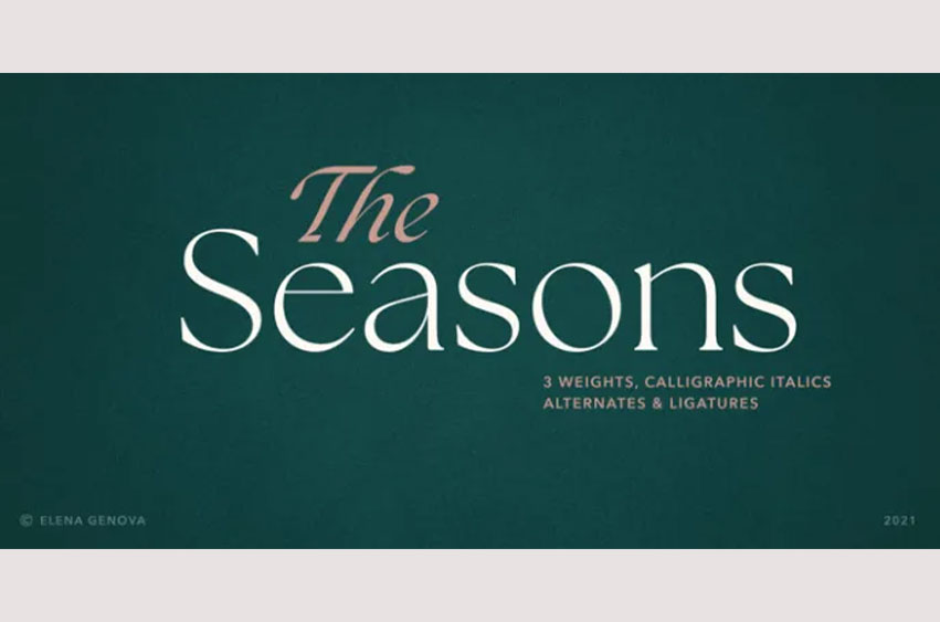 The Seasons Font