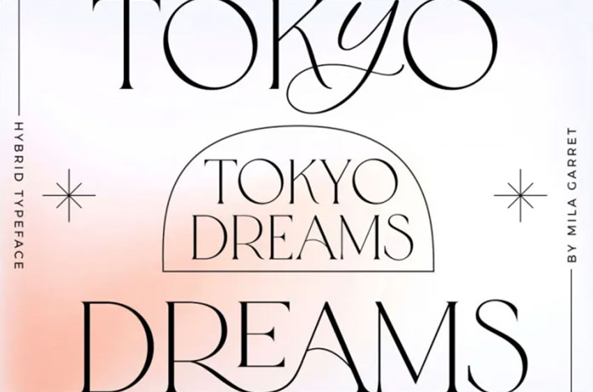 Tokyo Dreams Ligature Font