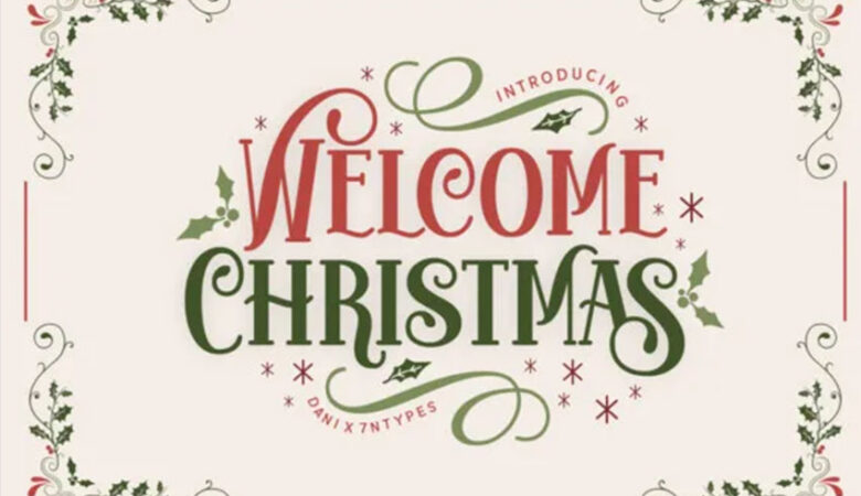 Welcome Christmas Font