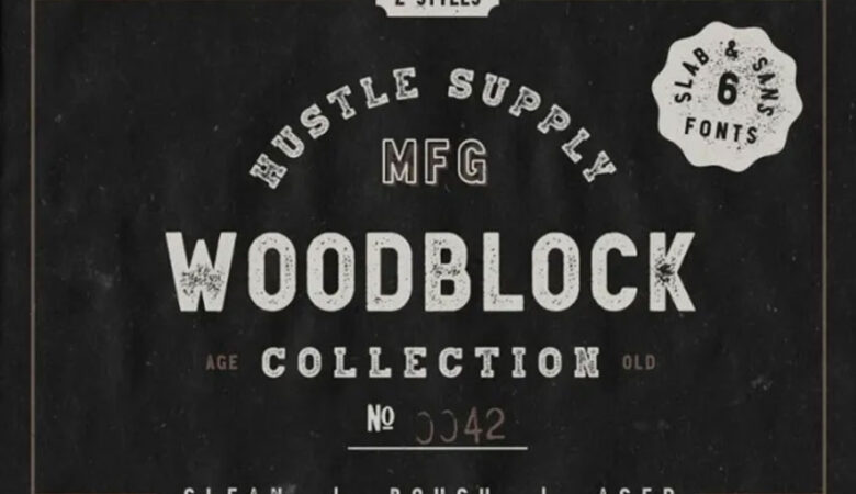 Woodblock Collection Font