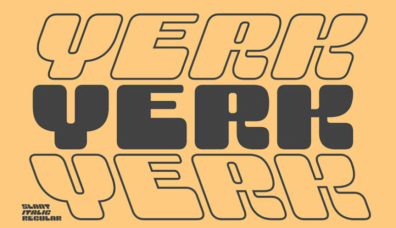 Yerk Modern Y2K Font