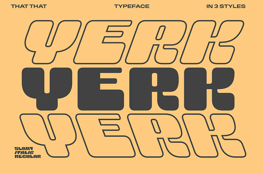 Yerk Modern Y2K Font