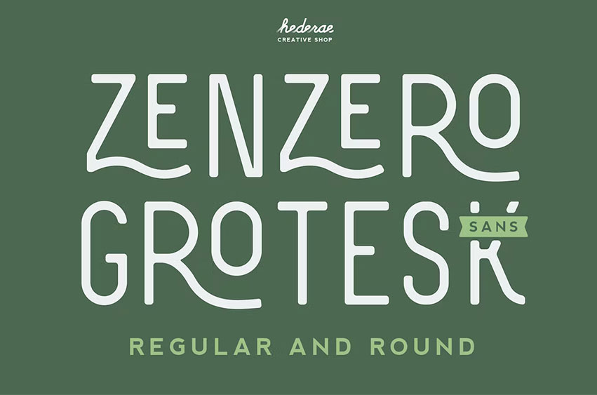 Zenzero Grotesk Sans Font