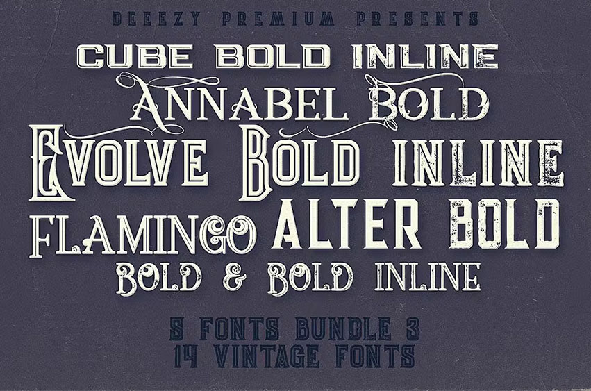 5 Fonts Bundle 3