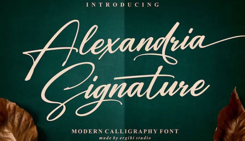 Alexandria Signature Font