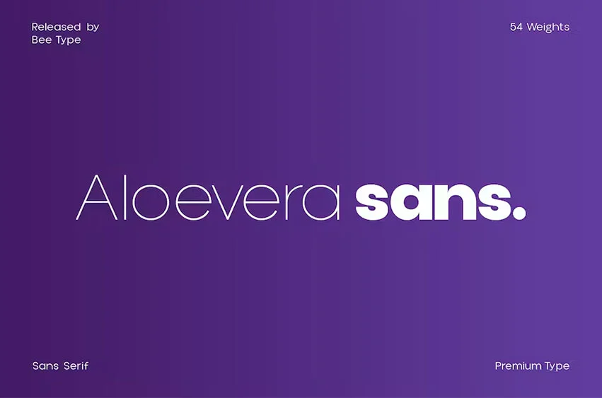 Aloevera Display Font